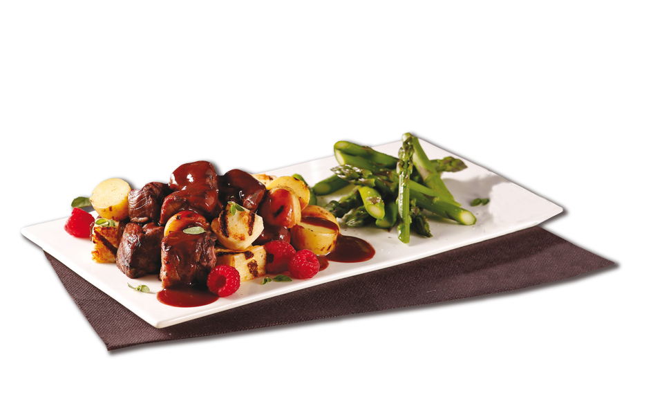 Port and Raspberry Lamb Skewers